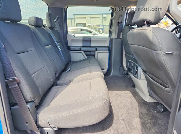 1FTEW1EP1KFD50799 2019 FORD F150 Blue Вид задніх сидінь