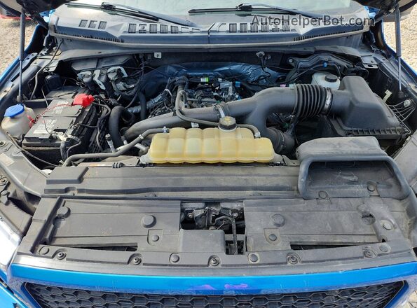 1FTEW1EP1KFD50799 2019 FORD F150 Blue Вид задньої частини салону