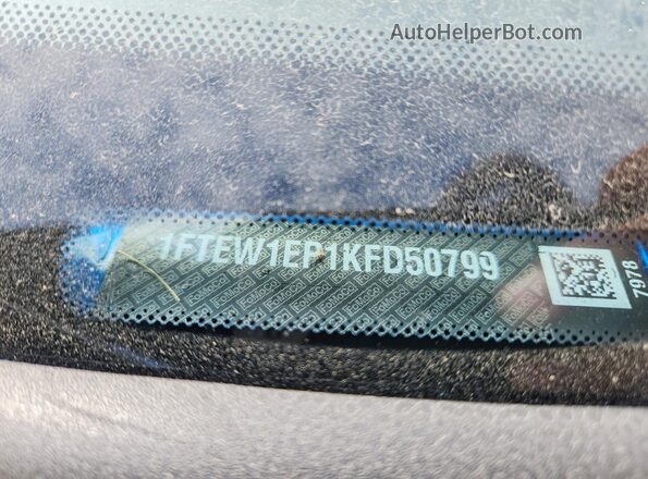 1FTEW1EP1KFD50799 2019 FORD F150 Blue Вид підкапотного простору