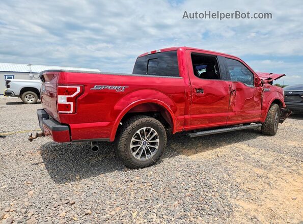 1FTEW1EP1LKF54804 2020 FORD F150 Red Задня права чверть