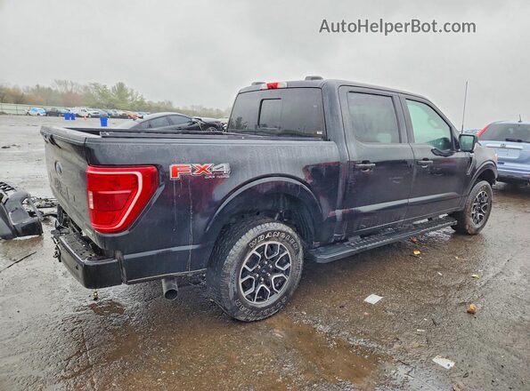 1FTEW1EP1MFA35858 2021 FORD F150 Black Հետևի աջ