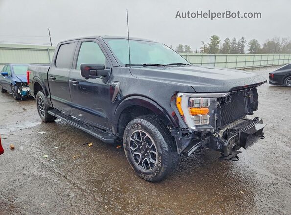 1FTEW1EP1MFA35858 2021 FORD F150 Black Առջևի աջ