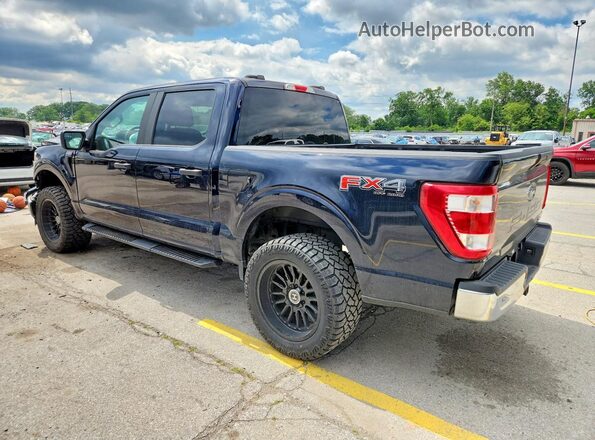 1FTEW1EP1MFA55611 2021 FORD F150 Blue Tył lewy