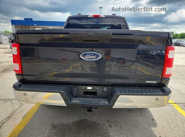 1FTEW1EP1MFA55611 2021 FORD F150 Blue Widok z tyłu