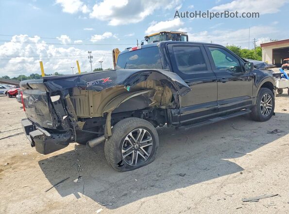 1FTEW1EP1MFA67967 2021 FORD F150 Black Rear right