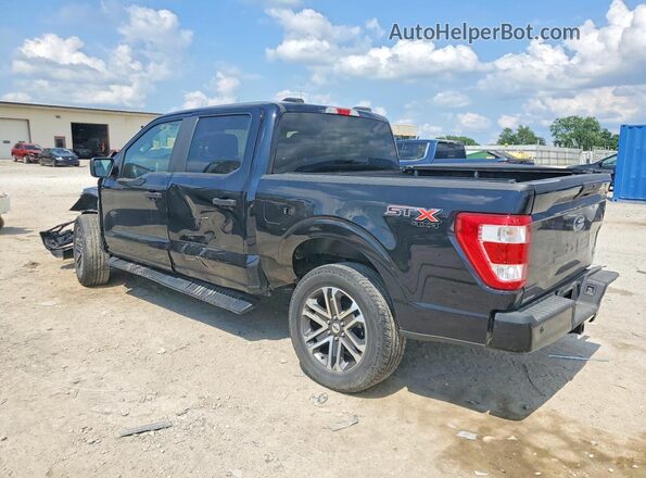 1FTEW1EP1MFA67967 2021 FORD F150 Black Rear left