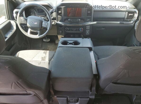 1FTEW1EP1MFA67967 2021 FORD F150 Black Dashboard view