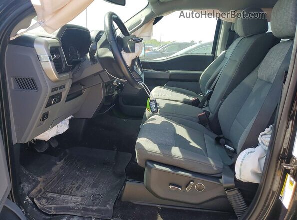 1FTEW1EP1MFC50074 2021 FORD F150 Black Front interior view