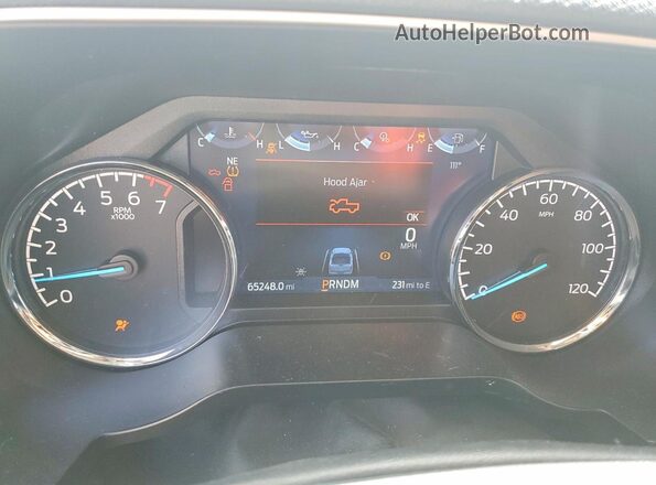 1FTEW1EP1MFC50074 2021 FORD F150 Black Instrument cluster view