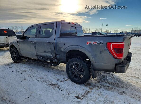 1FTEW1EP1MFC67747 2021 FORD F150 Gray Задня ліва чверть
