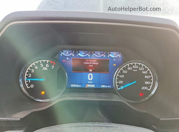 1FTEW1EP1MFC67747 2021 FORD F150 Gray Вид щитка приладів