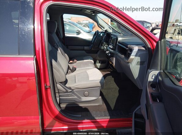 1FTEW1EP1MKD09745 2021 FORD F150 Red Front interior view