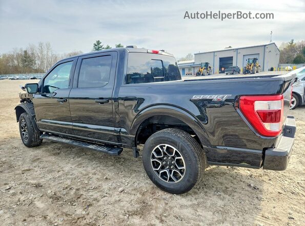 1FTEW1EP1NFA01307 2022 FORD F150 Black Rear left