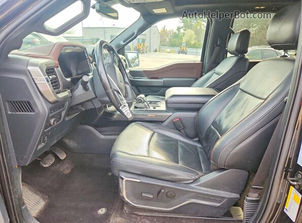 1FTEW1EP1NFA01307 2022 FORD F150 Black Front interior view