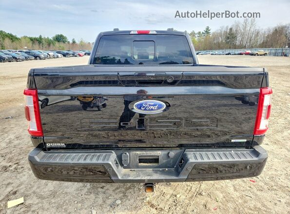 1FTEW1EP1NFA01307 2022 FORD F150 Black Rear view