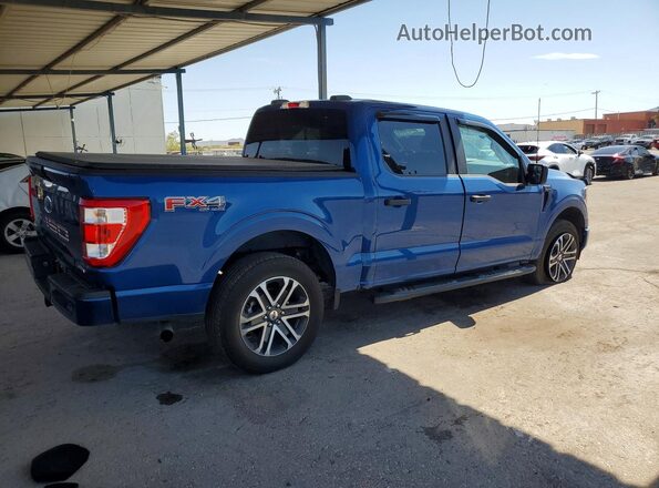 1FTEW1EP1PKD51174 2023 FORD F150 Синий Задняя правая четверть