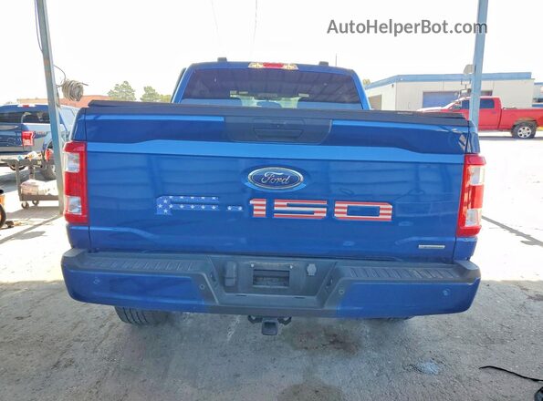 1FTEW1EP1PKD51174 2023 FORD F150 Синий Вид сзади