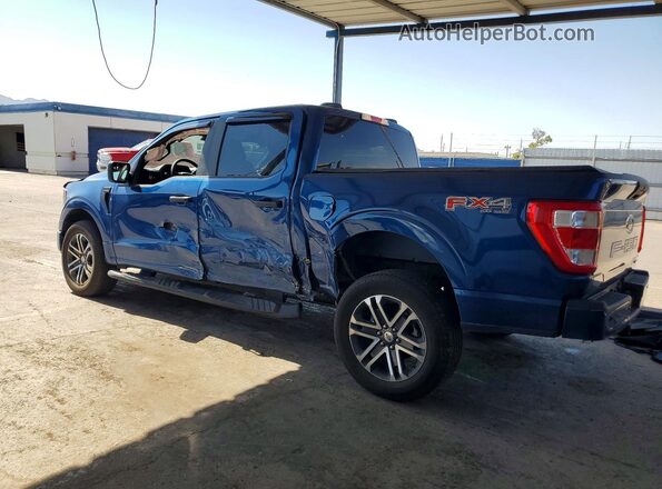 1FTEW1EP1PKD51174 2023 FORD F150 Синий Задняя левая четверть