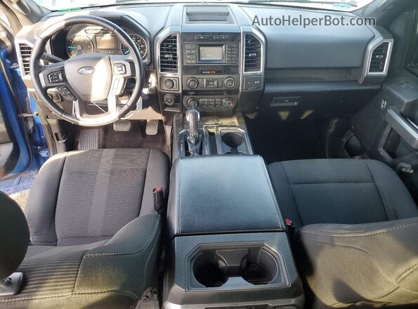 1FTEW1EP2GFA62278 2016 FORD F150 Синий Вид панели приборов
