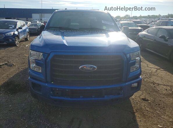 1FTEW1EP2GFA62278 2016 FORD F150 Синий Вид спереди