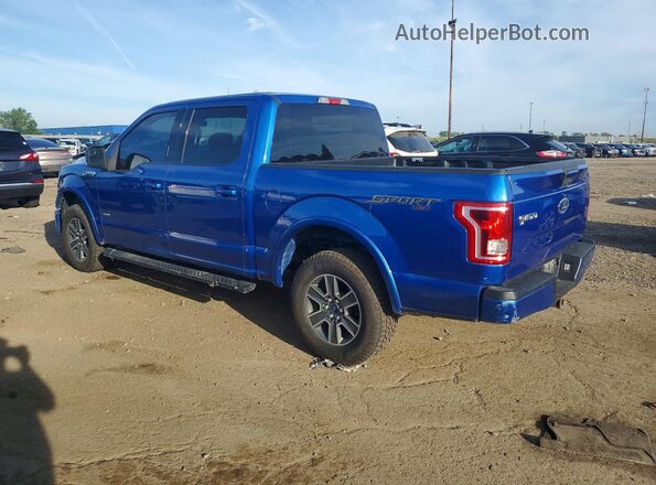 1FTEW1EP2GFA62278 2016 FORD F150 Синий Задняя левая четверть