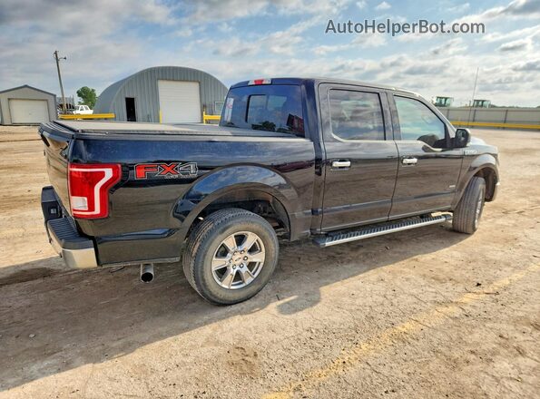 1FTEW1EP2GFB53096 2016 FORD F150 Black Հետևի աջ