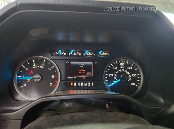 1FTEW1EP2GKE24083 2016 FORD F150 Black Instrument cluster view