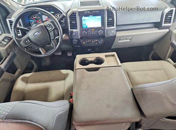 1FTEW1EP2GKE24083 2016 FORD F150 Black Dashboard view