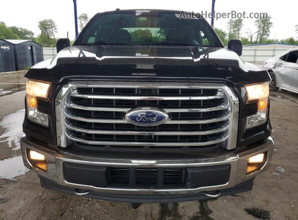 1FTEW1EP2HFB30015 2017 FORD F150 Black Front view