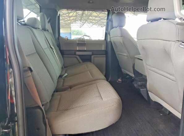 1FTEW1EP2HFB30015 2017 FORD F150 Black Rear seats view