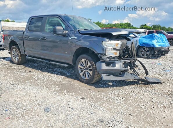 1FTEW1EP2HFC29580 2017 FORD F150 Серый Передняя правая четверть