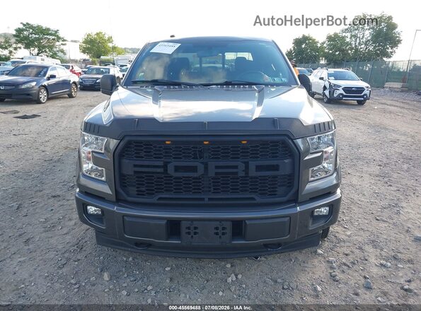 1FTEW1EP2HFC49005 2017 FORD F150 Gray Առջևի վահանակի տեսք