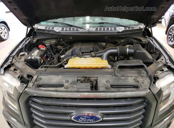 1FTEW1EP2HFC58027 2017 FORD F150 Серый Вид задней части салона