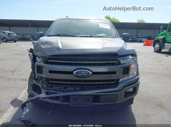 1FTEW1EP2JKC55285 2018 FORD F150 Gray უკანა სალონის ხედი