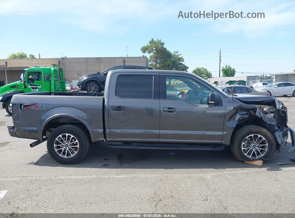 1FTEW1EP2JKC55285 2018 FORD F150 Gray სალონის 360-გრადუსიანი ხედი