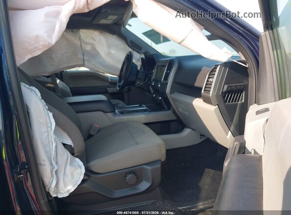 1FTEW1EP2KFA44047 2019 FORD F150 Dark Blue Vista interior delantera