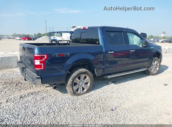 1FTEW1EP2KFA44047 2019 FORD F150 Dark Blue Trasero derecho