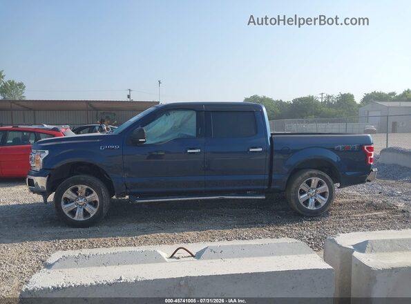 1FTEW1EP2KFA44047 2019 FORD F150 Dark Blue Vista interior de 360 grados