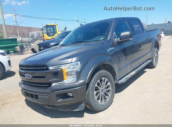 1FTEW1EP2KFB61997 2019 FORD F150 Gray Передня ліва чверть