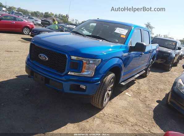 1FTEW1EP2KFC05822 2019 FORD F150 Blue Przód lewy
