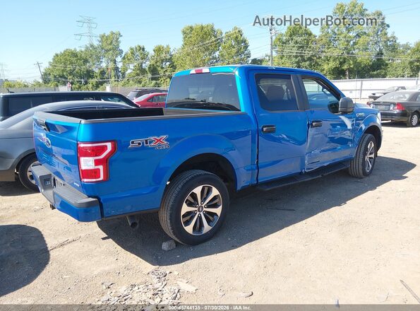 1FTEW1EP2KFC05822 2019 FORD F150 Blue Tył prawy
