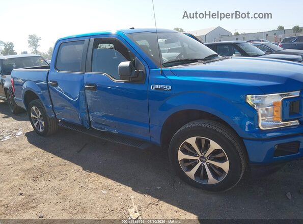 1FTEW1EP2KFC05822 2019 FORD F150 Blue Widok z przodu