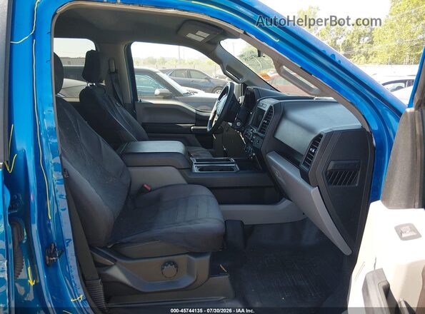 1FTEW1EP2KFC05822 2019 FORD F150 Blue Widok wnętrza z przodu