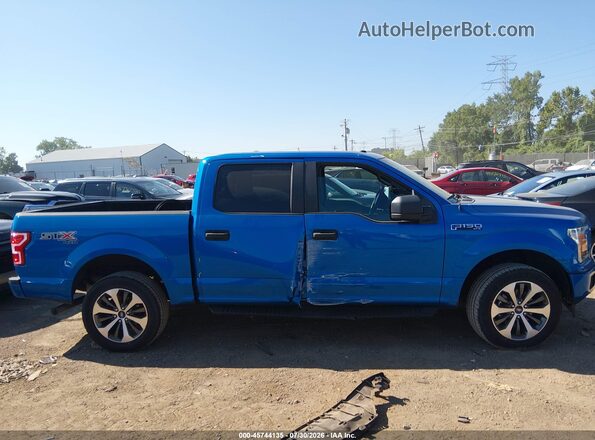 1FTEW1EP2KFC05822 2019 FORD F150 Blue Widok wnętrza z tyłu