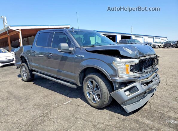 1FTEW1EP2KFC25259 2019 FORD F150 Серый Передняя правая четверть