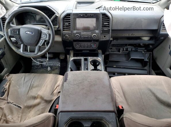 1FTEW1EP2LKF14313 2020 FORD F150 Коричневый Вид панели приборов