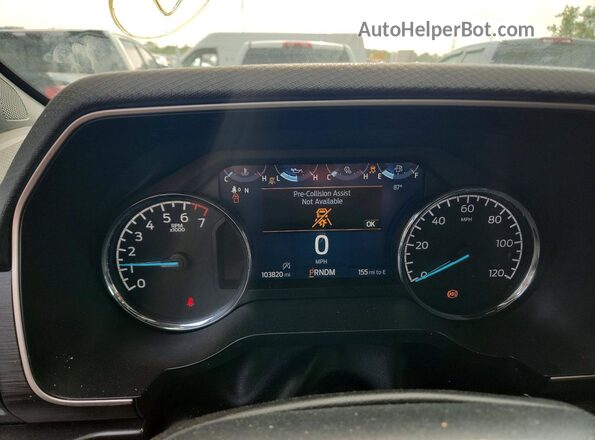 1FTEW1EP2MFA68366 2021 FORD F150 Silver Вид щитка приладів