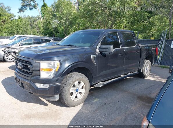 1FTEW1EP2NKD65744 2022 FORD F150 Black Przód lewy