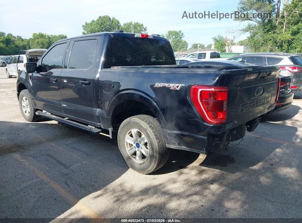 1FTEW1EP2NKD65744 2022 FORD F150 Black Tył lewy