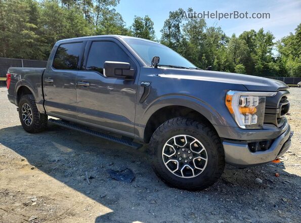 1FTEW1EP2PKD77038 2023 FORD F150 Серый Передняя правая четверть